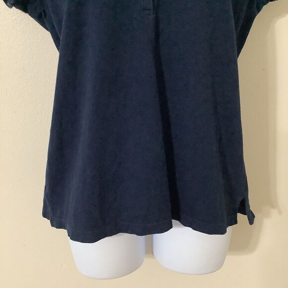 Vintage Y2K Aéropostale Navy Preppy Academic Butterfly Embroidered Polo Shirt XL - Picture 3 of 8